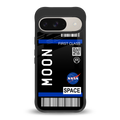 moon boarding pass back phone cover | glass case for google pixel 9