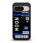 moon boarding pass back phone cover | glass case for google pixel 9