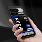 moon boarding pass back phone cover | glass case for google pixel 9
