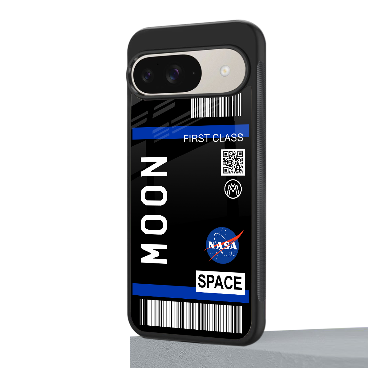 moon boarding pass back phone cover | glass case for google pixel 9