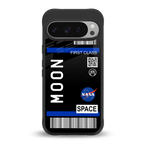 moon boarding pass back phone cover | glass case for google pixel 9 pro