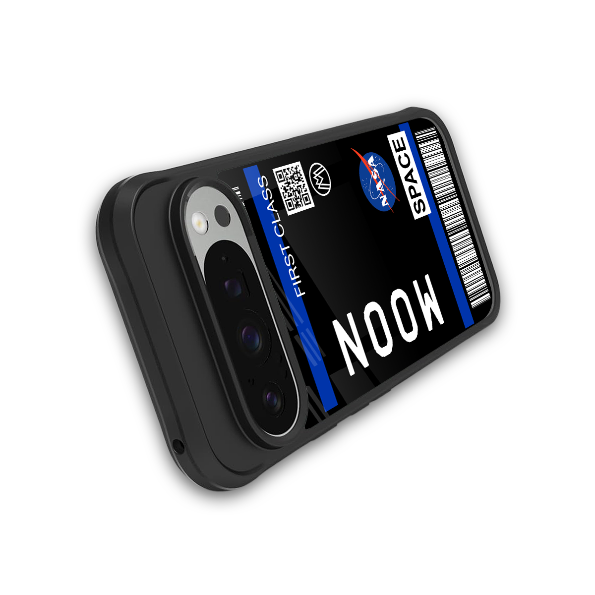 moon boarding pass back phone cover | glass case for google pixel 9 pro xl