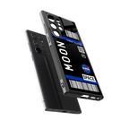 moon boarding pass back phone cover | glass case for samsung galaxy s23 ultra