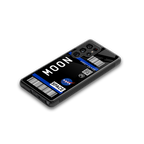 moon boarding pass back phone cover | glass case for samsung galaxy s25 ultra