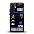 moon boarding pass back phone cover | glass case for samsung galaxy s25