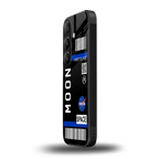 moon boarding pass back phone cover | glass case for samsung galaxy s24 fe
