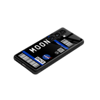 moon boarding pass back phone cover | glass case for samsung galaxy s23 fe