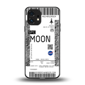 moon boarding pass ticket back phone cover | glass case for nothing phone 1