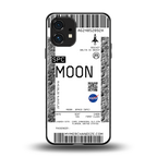 moon boarding pass ticket back phone cover | glass case for nothing phone 1