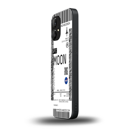 moon boarding pass ticket back phone cover | glass case for nothing phone 1