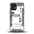 moon boarding pass ticket back phone cover | glass case for nothing phone 2