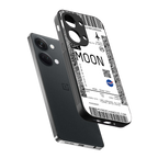 moon boarding pass ticket back phone cover | glass case for oneplus nord 3