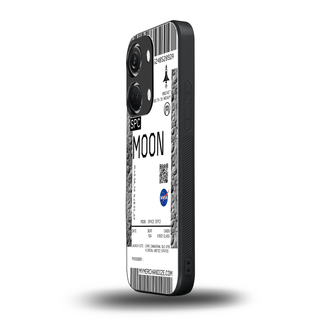 moon boarding pass ticket back phone cover | glass case for oneplus nord 3