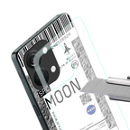 moon boarding pass ticket back phone cover | glass case for oneplus nord 3