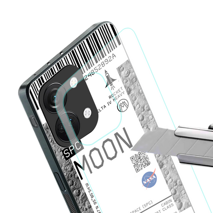 moon boarding pass ticket back phone cover | glass case for oneplus nord 3
