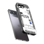moon boarding pass ticket back phone cover | glass case for oneplus nord 4