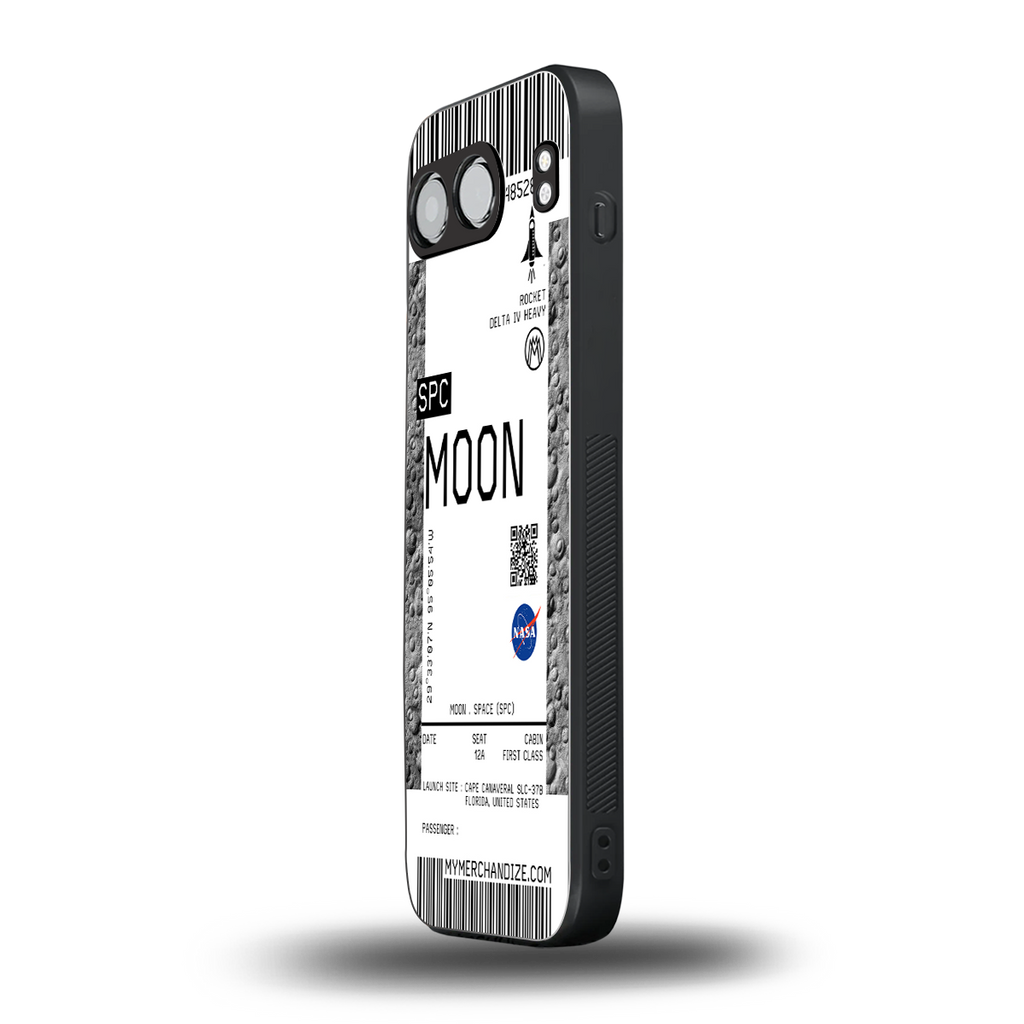 moon boarding pass ticket back phone cover | glass case for oneplus nord 4