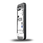 moon boarding pass ticket back phone cover | glass case for oneplus nord 4