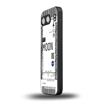 moon boarding pass ticket back phone cover | glass case for oneplus nord 4