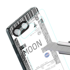 moon boarding pass ticket back phone cover | glass case for oneplus nord 4