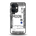 moon boarding pass ticket back phone cover | glass case for oneplus nord ce 3