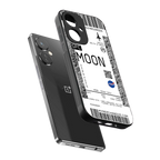 moon boarding pass ticket back phone cover | glass case for oneplus nord ce 3