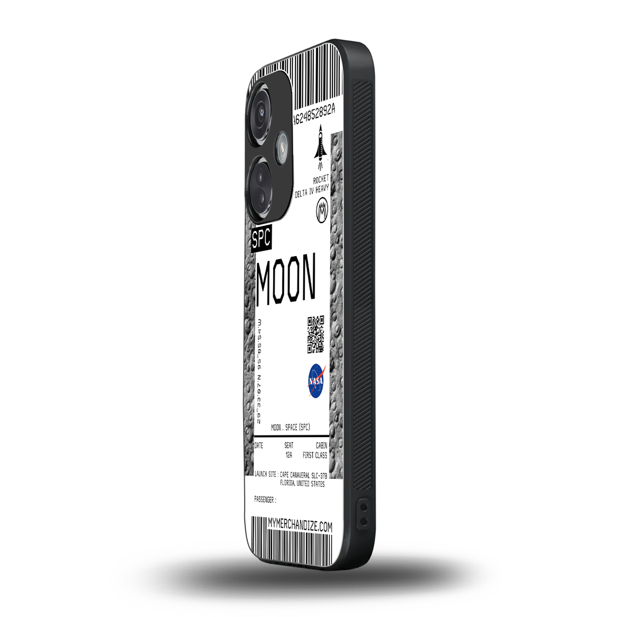 moon boarding pass ticket back phone cover | glass case for oneplus nord ce 3