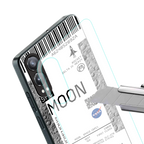 moon boarding pass ticket back phone cover | glass case for oneplus nord ce 4 lite