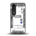 moon boarding pass ticket back phone cover | glass case for oneplus nord ce 4
