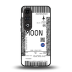 moon boarding pass ticket back phone cover | glass case for oneplus nord ce 4