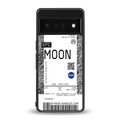 moon boarding pass ticket back phone cover | glass case for google pixel 6 pro