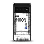 moon boarding pass ticket back phone cover | glass case for google pixel 6 pro