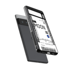 moon boarding pass ticket back phone cover | glass case for google pixel 6 pro