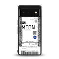 moon boarding pass ticket back phone cover | glass case for google pixel 6