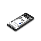 moon boarding pass ticket back phone cover | glass case for google pixel 7 pro