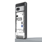 moon boarding pass ticket back phone cover | glass case for Google Pixel 7A