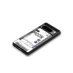 moon boarding pass ticket back phone cover | glass case for google pixel 8 pro