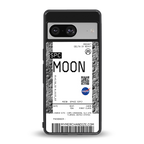 moon boarding pass ticket back phone cover | glass case for Google Pixel 8