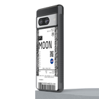 moon boarding pass ticket back phone cover | glass case for Google Pixel 8