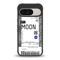 moon boarding pass ticket back phone cover | glass case for google pixel 9