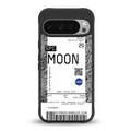 moon boarding pass ticket back phone cover | glass case for google pixel 9 pro xl