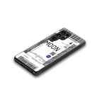 moon boarding pass ticket back phone cover | glass case for samsung galaxy s25 ultra