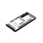 moon boarding pass ticket back phone cover | glass case for samsung galaxy s23 plus