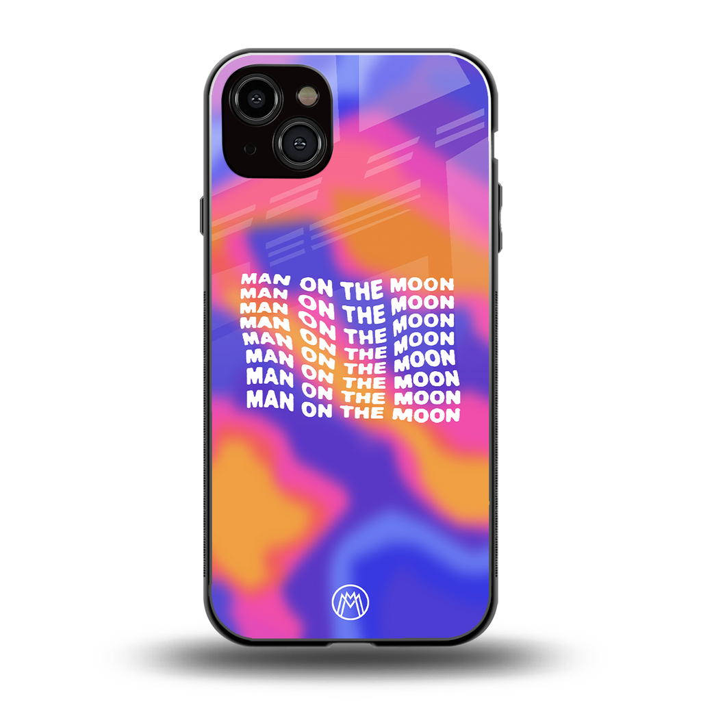 moon man back phone cover | glass case for iphone 15 plus