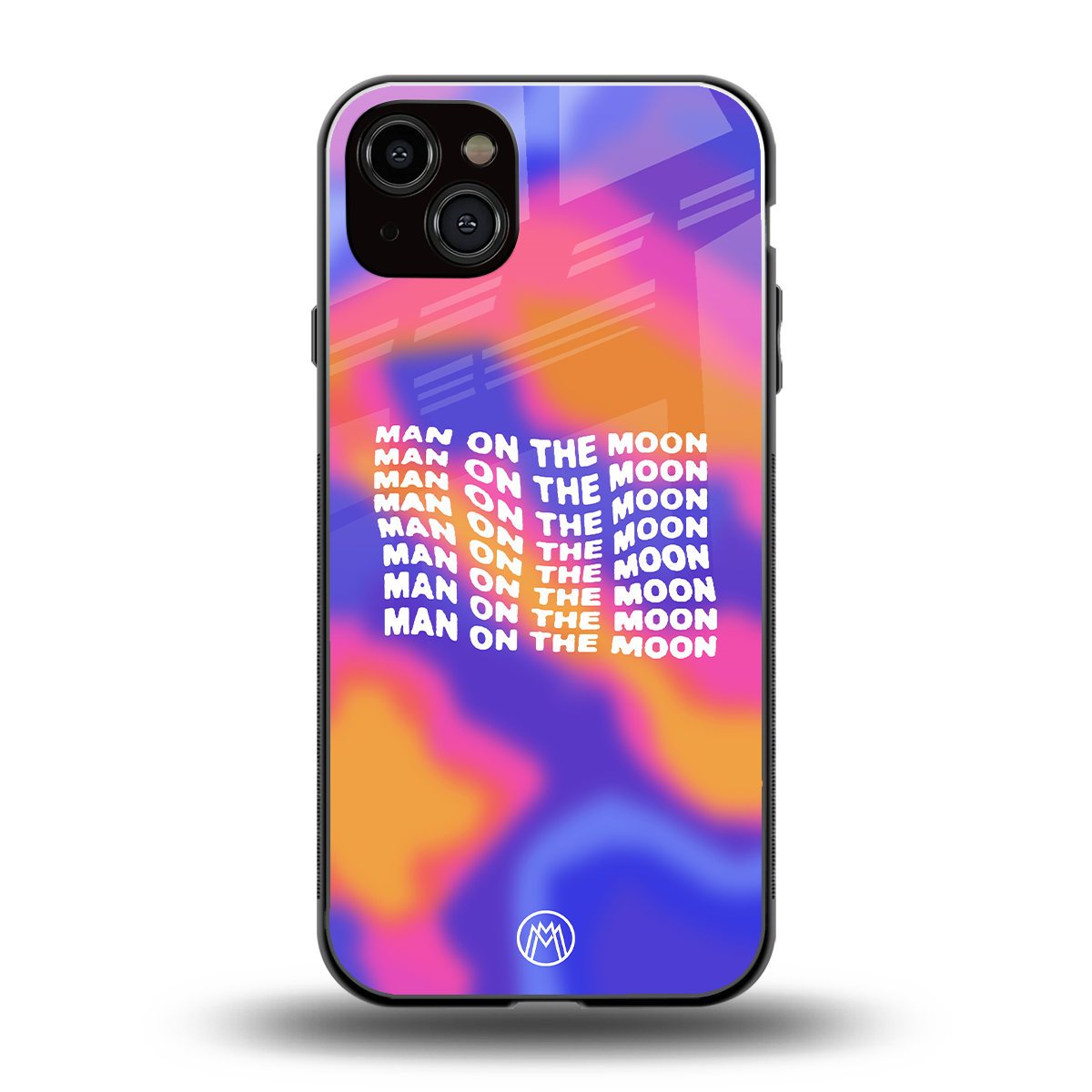 moon man back phone cover | glass case for iphone 15 plus