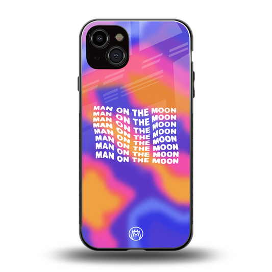 moon man back phone cover | glass case for iphone 15 plus
