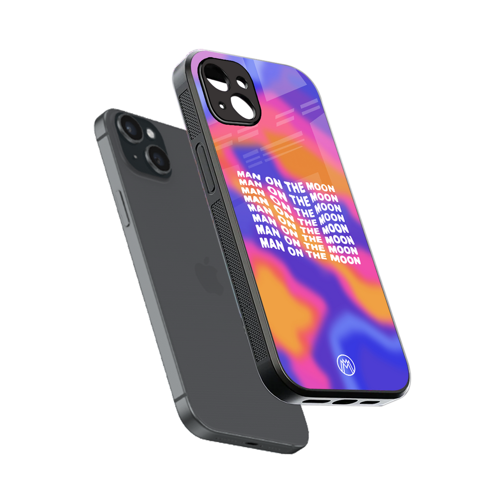 moon man back phone cover | glass case for iphone 14 plus