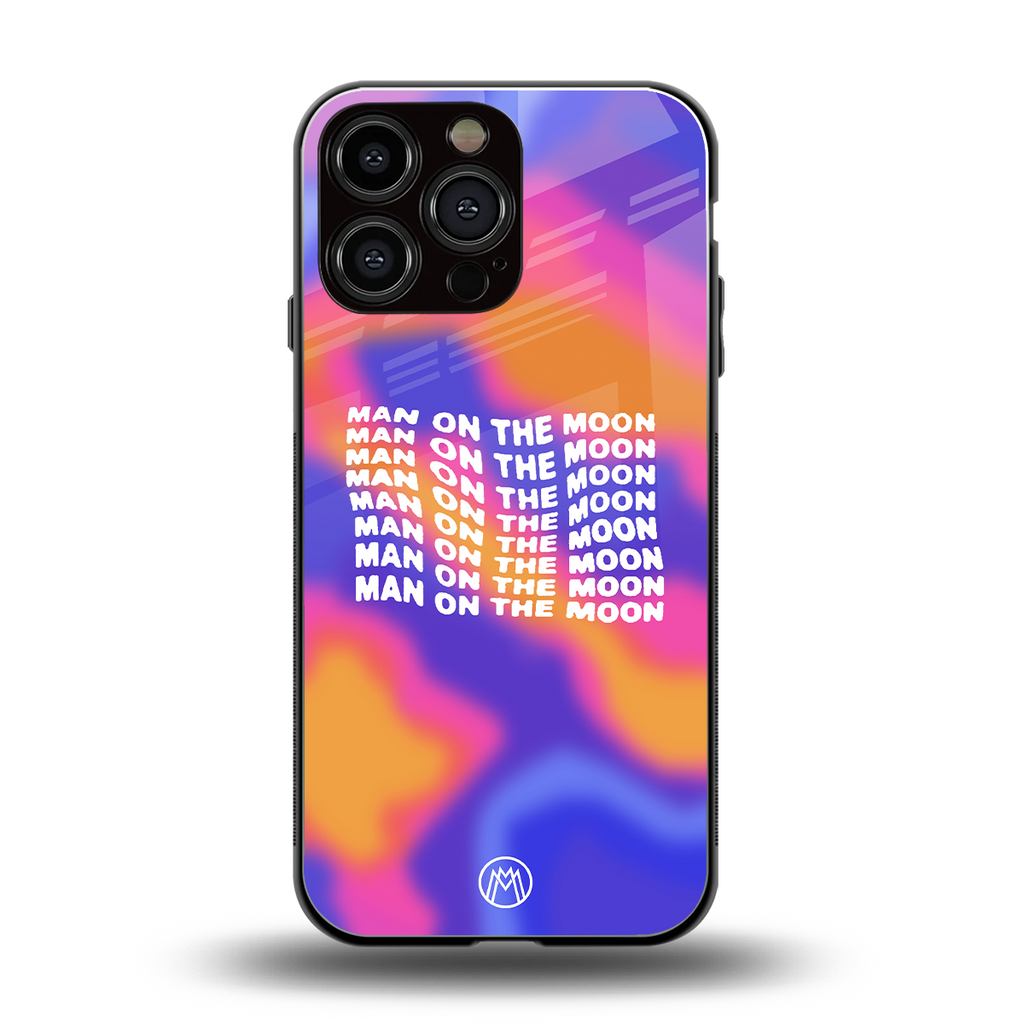 moon man back phone cover | glass case for iphone 14 pro max