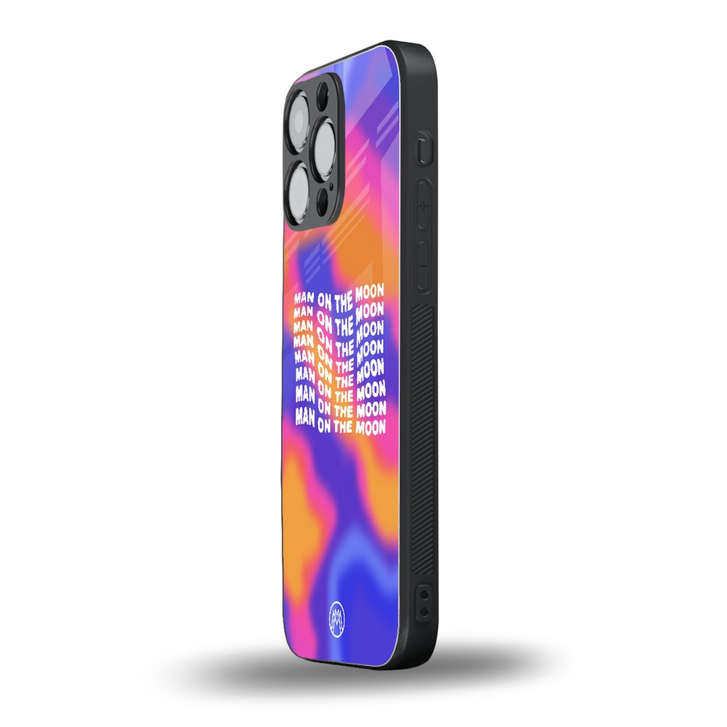 moon man back phone cover | glass case for iphone 15 pro max