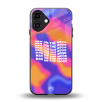 moon man back phone cover | glass case for iphone 16 plus
